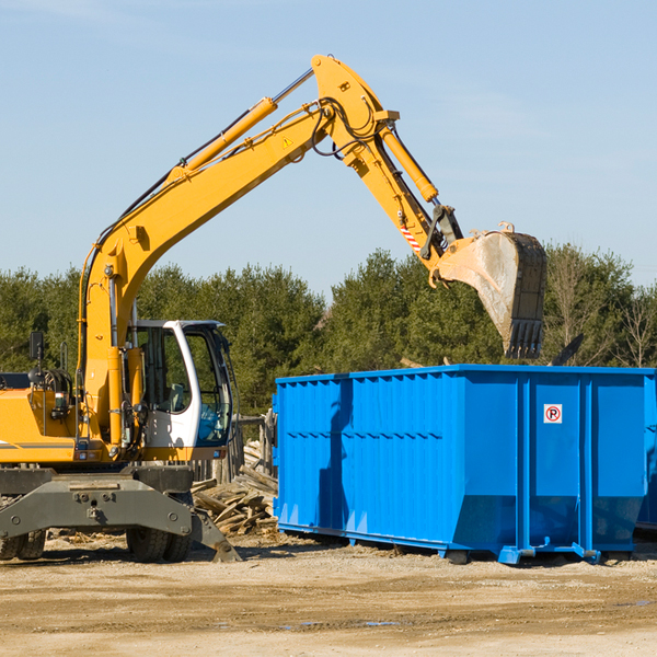 are there any additional fees associated with a residential dumpster rental in Bluetown Texas